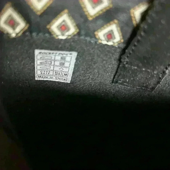 Black suede NWOT rocket dog heels boots size 8.5 - Picture 4 of 4